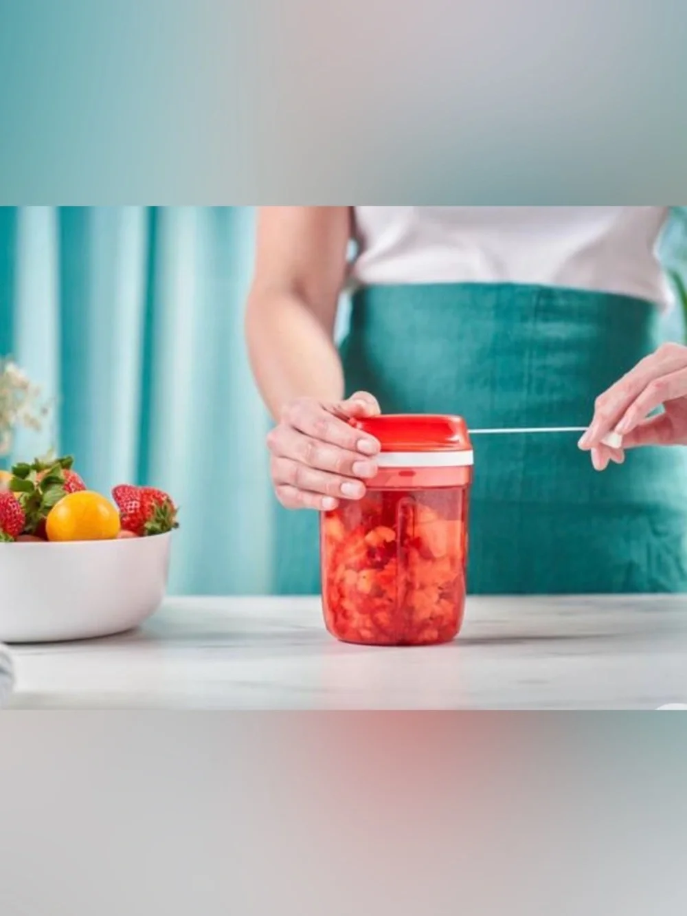 Tupperware POWER CHEF SUPERSONIC™ CHOPPER 5.5 Cup 1.35 Liter Food Processor Prep - Picture 1 of 8